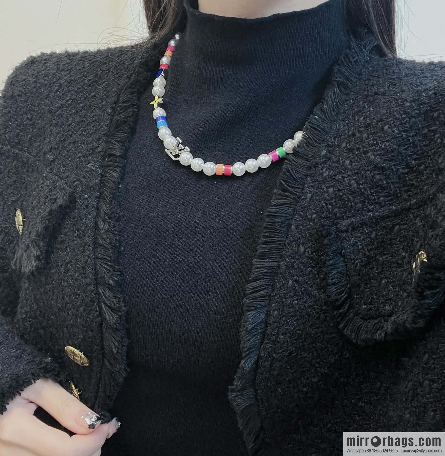 ❗️New ❗️ LV Louis Vuitton MNG PEARLS PARTY Necklace, Bracelet ☀️