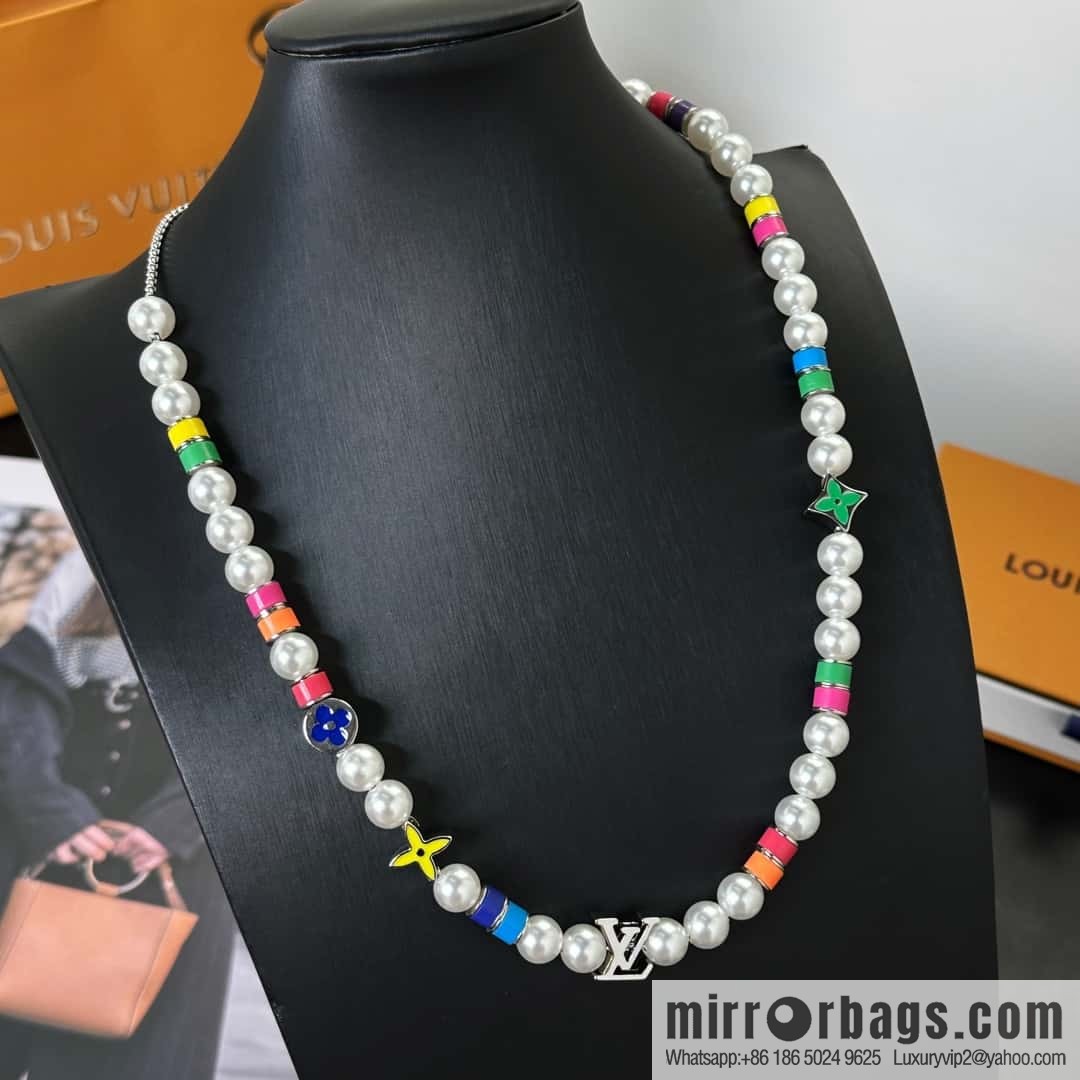 ❗️New ❗️ LV Louis Vuitton MNG PEARLS PARTY Necklace, Bracelet ☀️