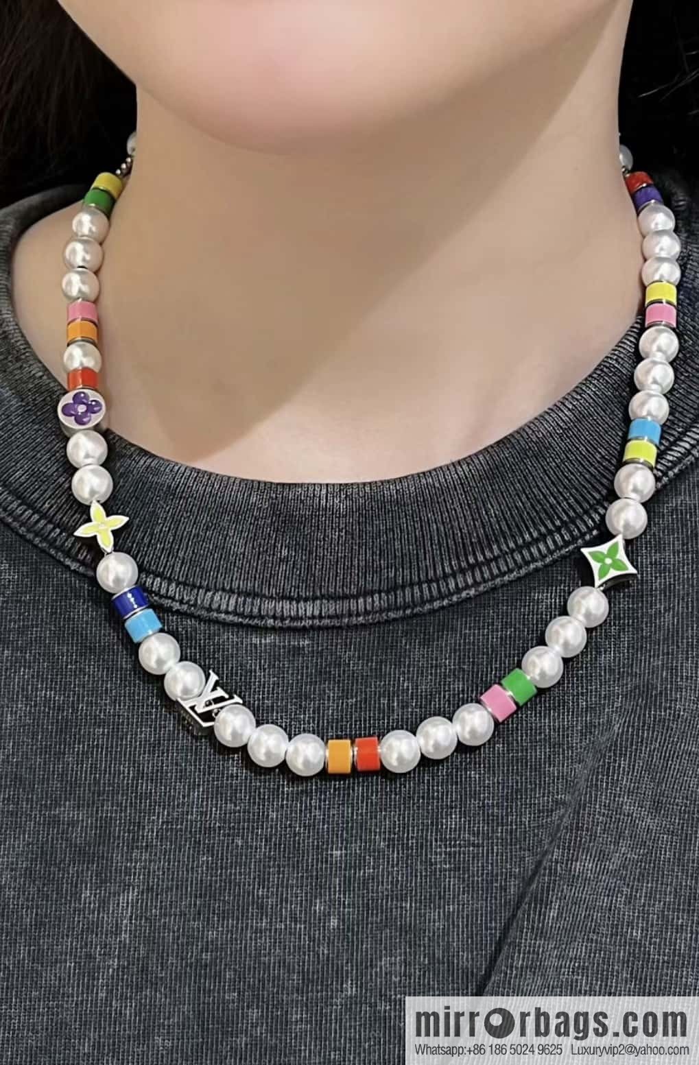 ❗️New ❗️ LV Louis Vuitton MNG PEARLS PARTY Necklace, Bracelet ☀️