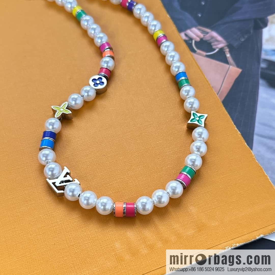 ❗️New ❗️ LV Louis Vuitton MNG PEARLS PARTY Necklace, Bracelet ☀️