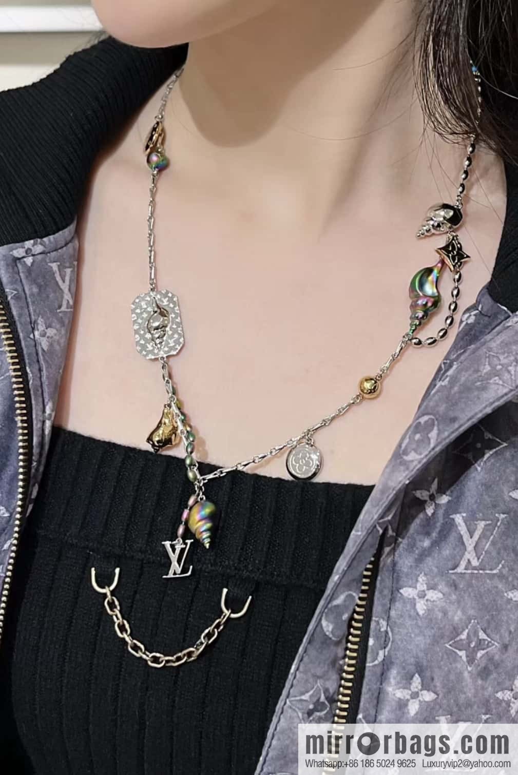 ❗️New ❗️ LV Louis Vuitton MNG PEARLS PARTY Necklace, Bracelet ☀️
