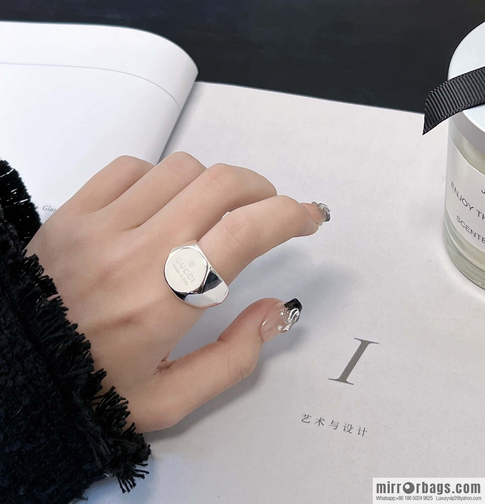 ❗️New ❗️ ☀ new Gucci glossy letter ring