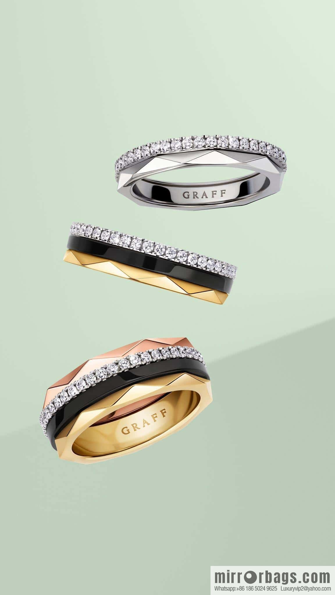 ❗️New ❗️ (one) GRAFF three-layer diamond ring