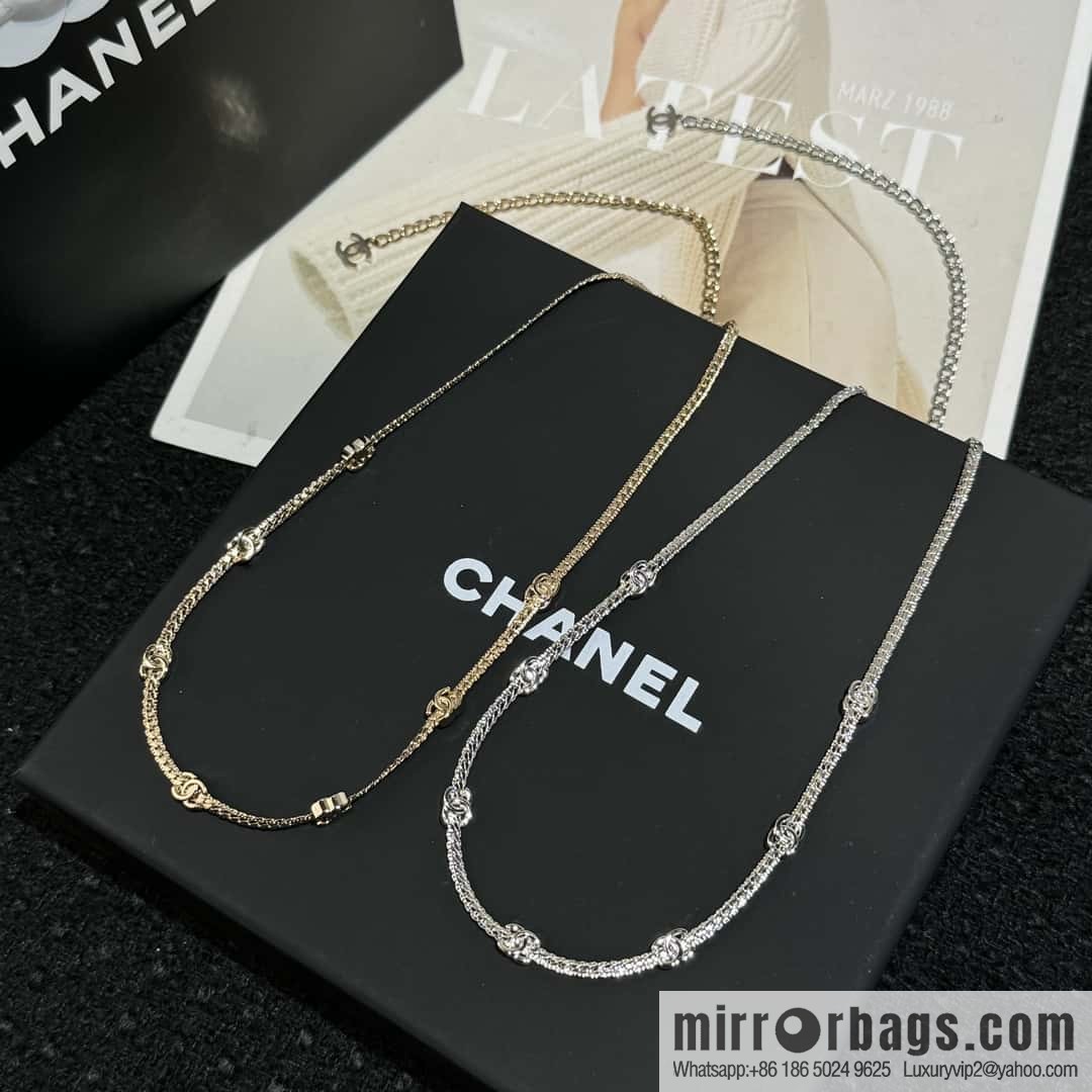 ❗️New ❗️ ☀️ new ☑️ Chanel 5 double c snake bone chain necklace ☀️