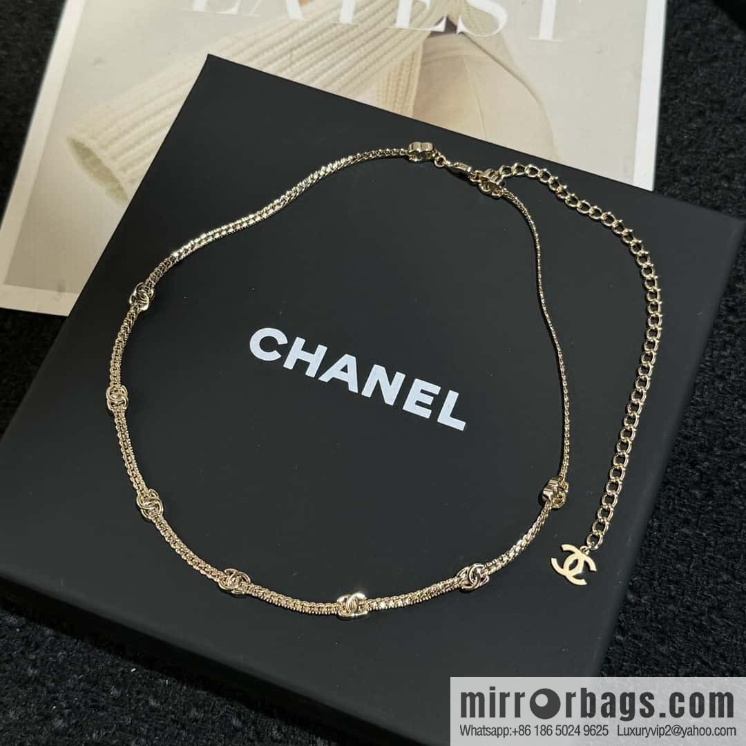 ❗️New ❗️ ☀️ new ☑️ Chanel 5 double c snake bone chain necklace ☀️