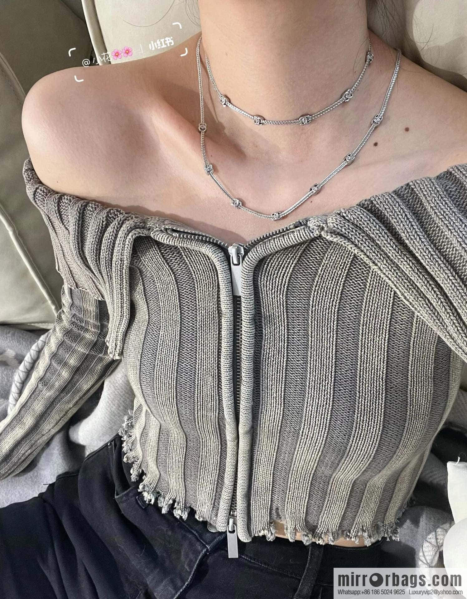 ❗️New ❗️ ☀️ new ☑️ Chanel 15 double c snake bone long necklace ☀️