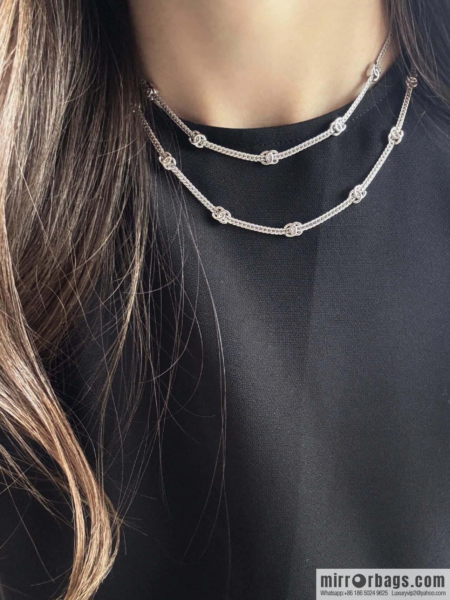 ❗️New ❗️ ☀️ new ☑️ Chanel 15 double c snake bone long necklace ☀️
