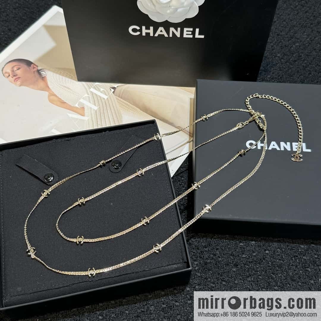 ❗️New ❗️ ☀️ new ☑️ Chanel 15 double c snake bone long necklace ☀️