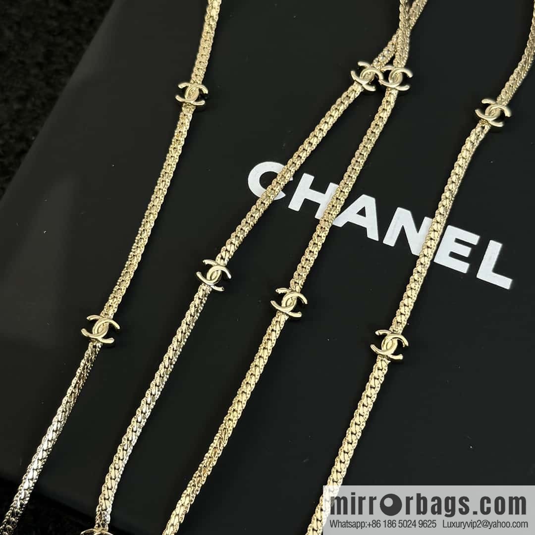 ❗️New ❗️ ☀️ new ☑️ Chanel 15 double c snake bone long necklace ☀️