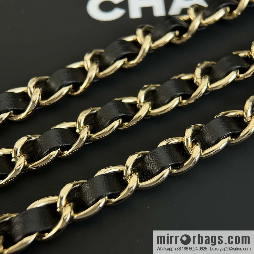 ❗️New ❗️ ☀️ New ☑️ Chanel Double C Black Leather Rope Belt Waist Chain ☀️