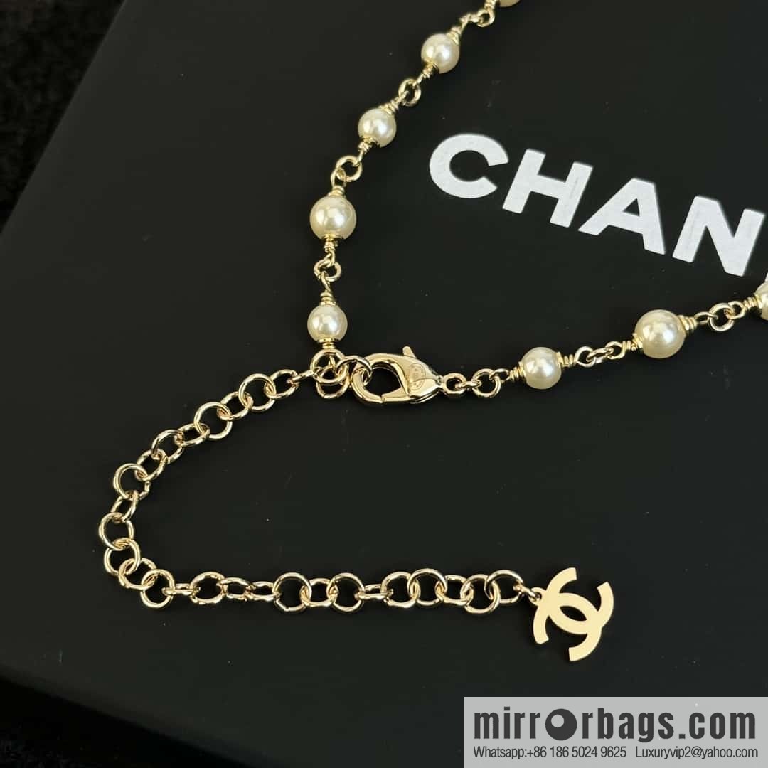 ❗️New ❗️☀️ New ☑️ Chanel Double C Horse Eye Rhinestone Necklace ☀️