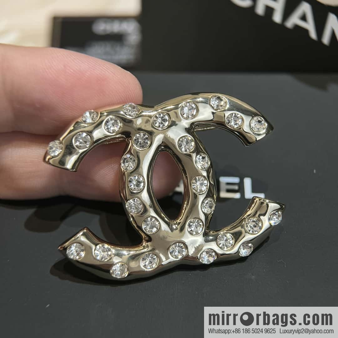 ❗️New ❗️☀️ New ☑️ Chanel Double C Full Diamond Brooch ☀️