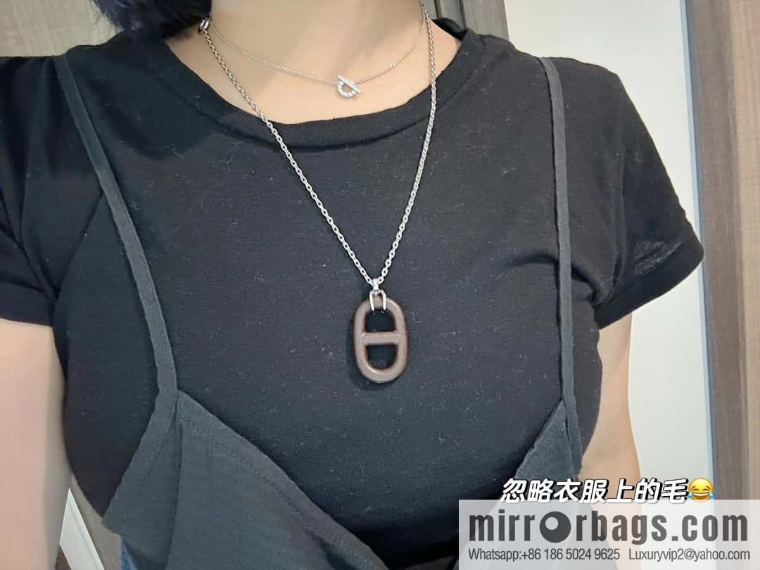 ❗️New ❗️ New ☑️ Hermès HERMES Pig Nose Chaine d'Ancre Necklace