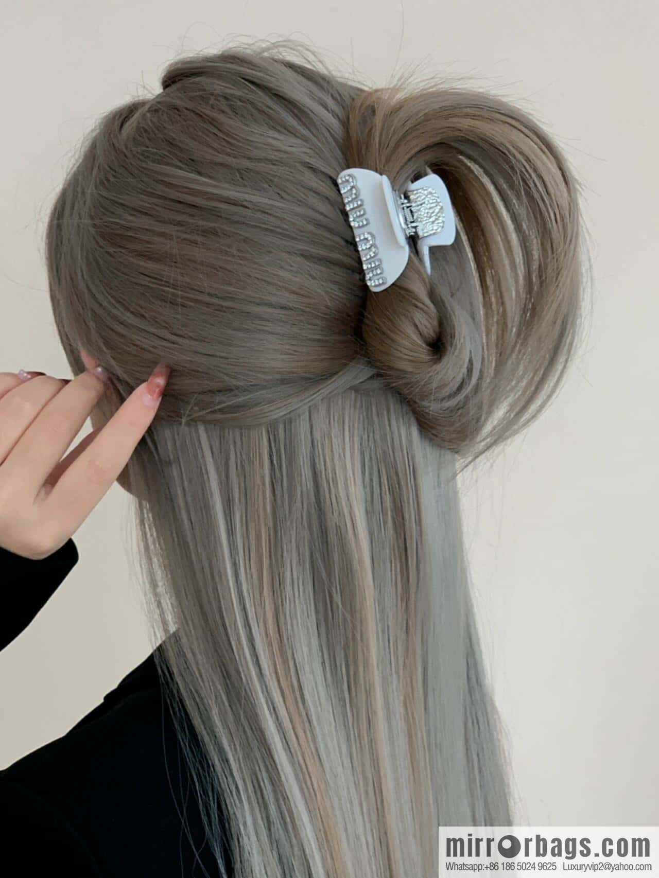 MIU MIU Miu Full Drill Hairpin Hair Grab