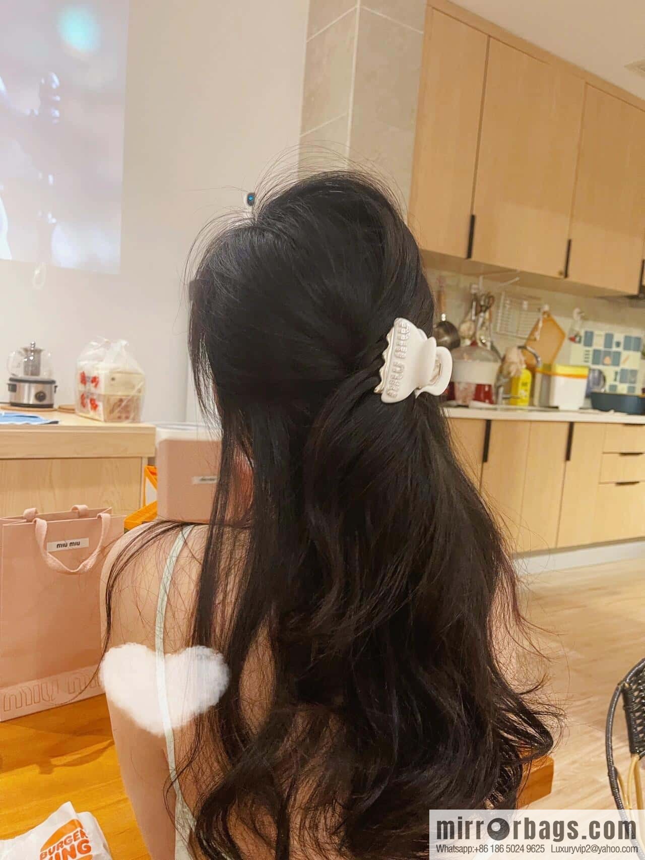 MIU MIU Miu Full Drill Hairpin Hair Grab