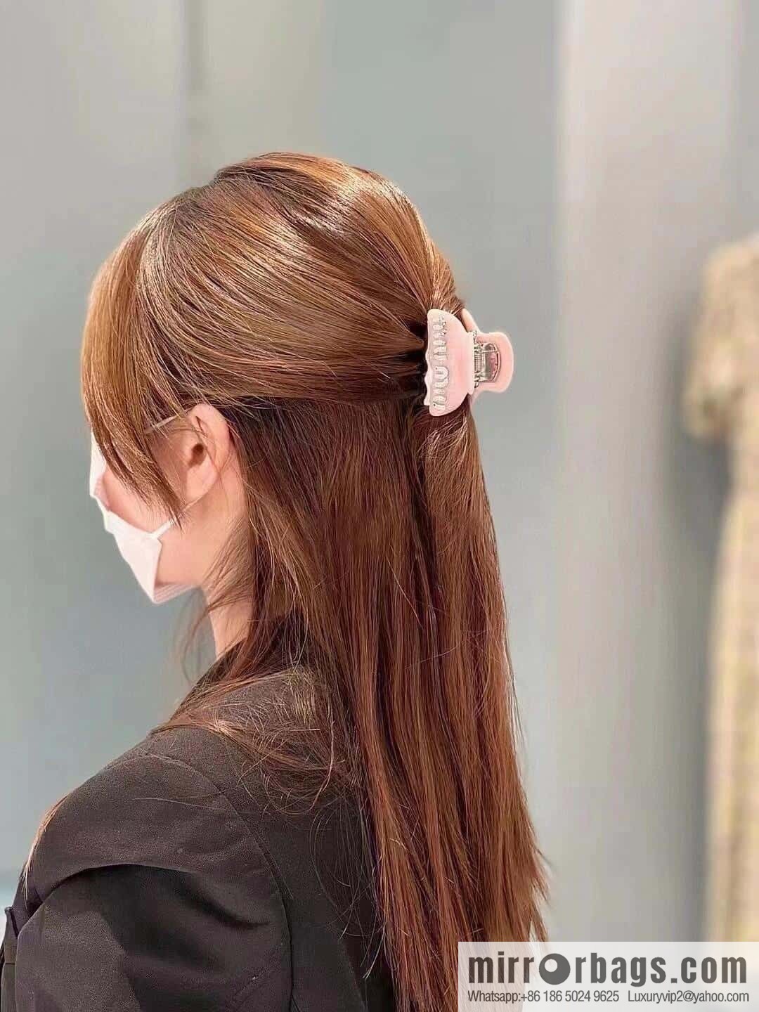 MIU MIU Miu Full Drill Hairpin Hair Grab
