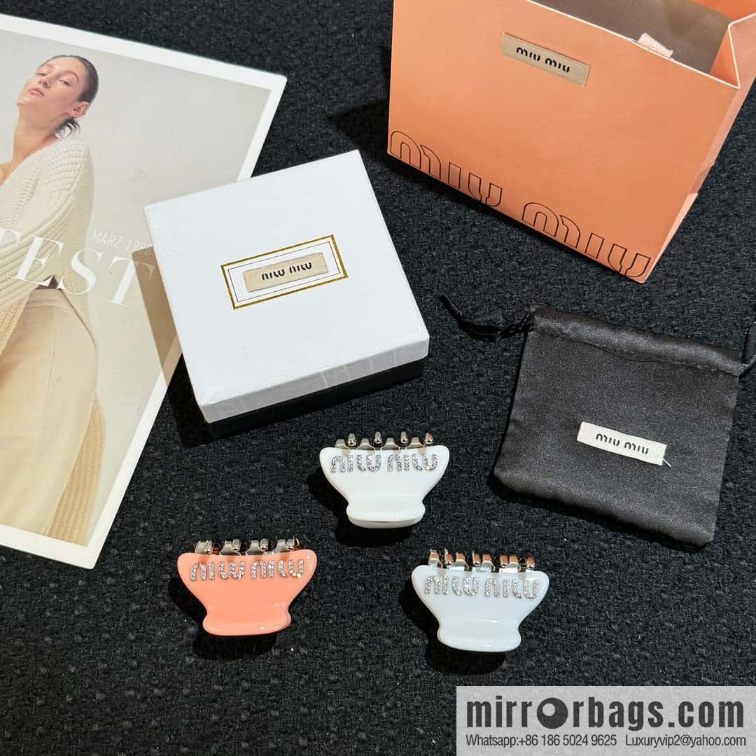 MIU MIU Miu Full Drill Hairpin Hair Grab