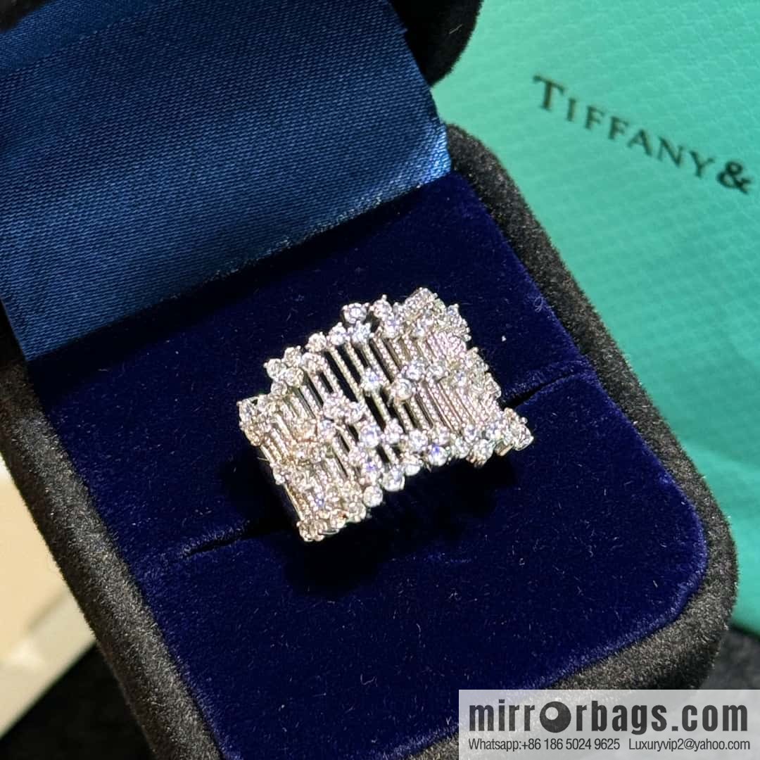 New ☑️ TIFFANY & Co. Full Diamond String Ring