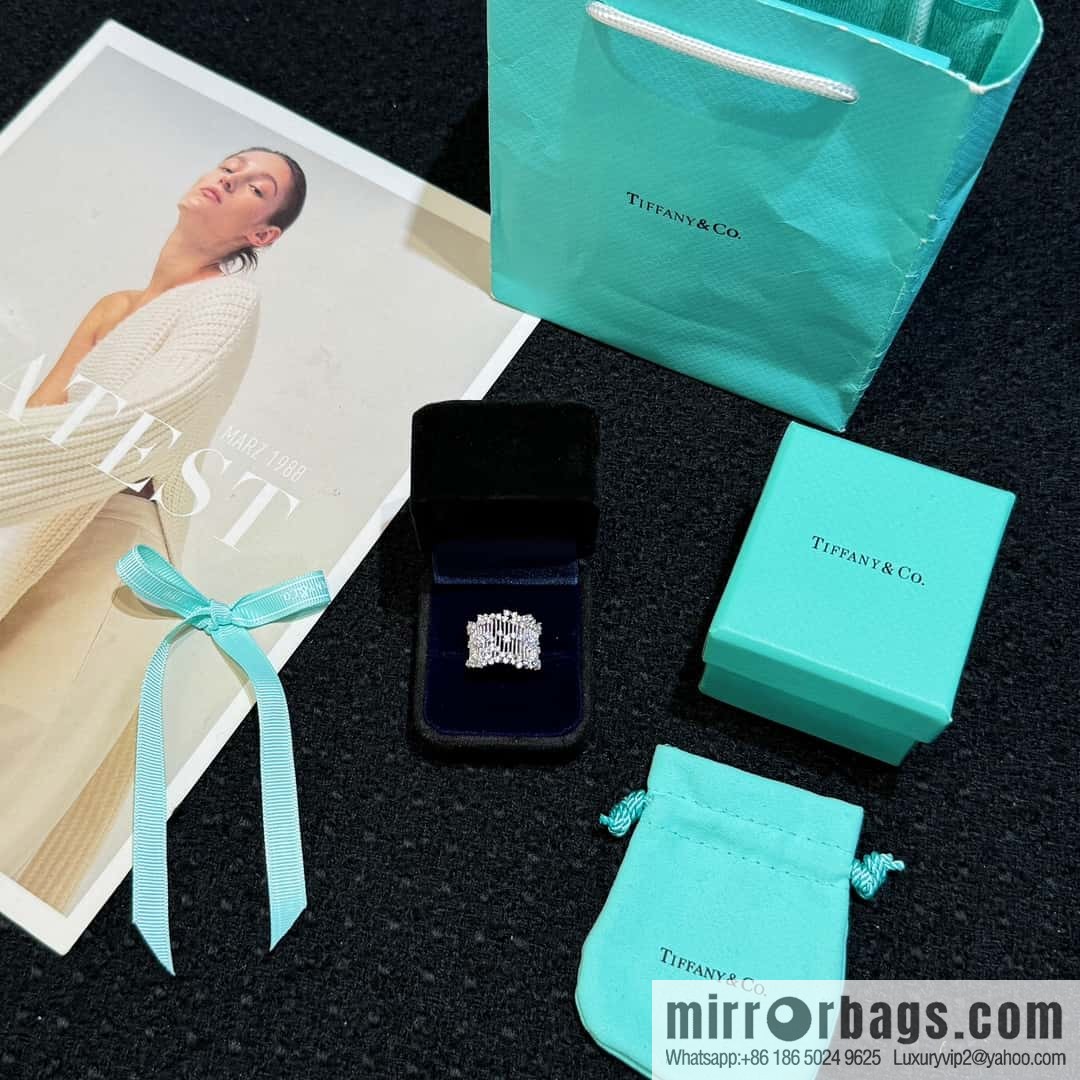 New ☑️ TIFFANY & Co. Full Diamond String Ring