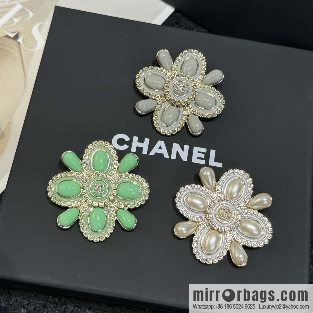 ❗️New ❗️ ☀️ new ☑️ Chanel double c flower brooch ☀️