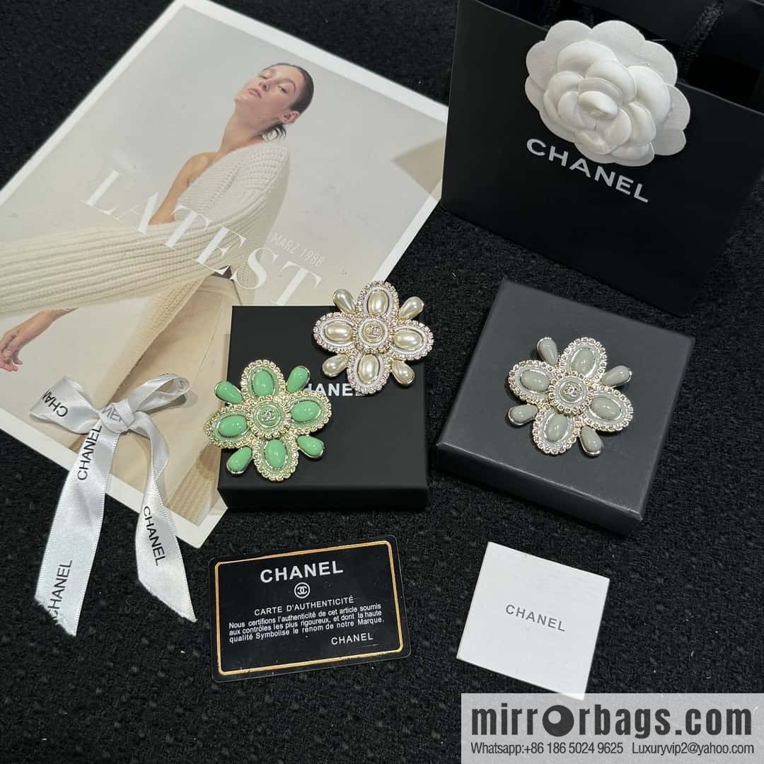 ❗️New ❗️ ☀️ new ☑️ Chanel double c flower brooch ☀️