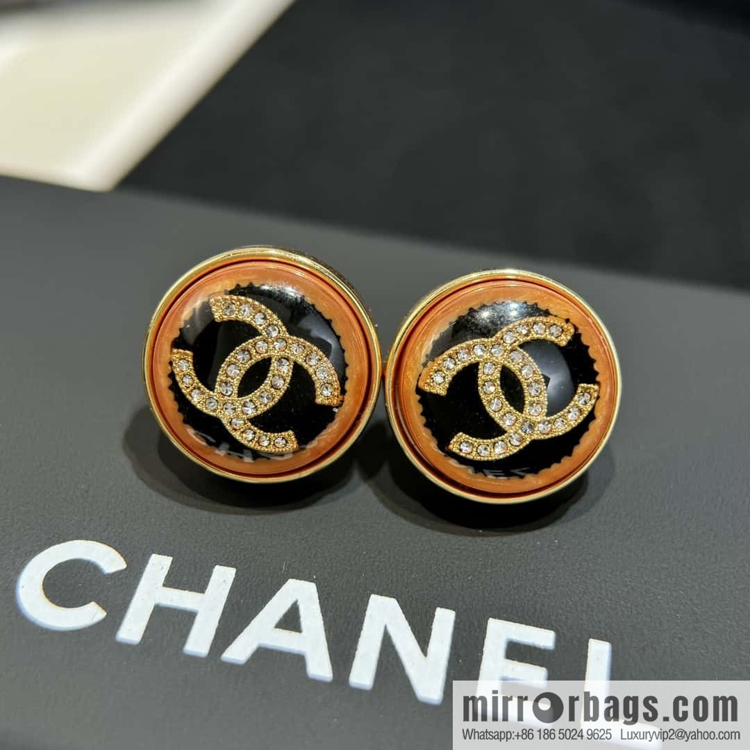 ❗️New ❗️ ☀️ new ☑️ Chanel double c round stud earrings ☀️