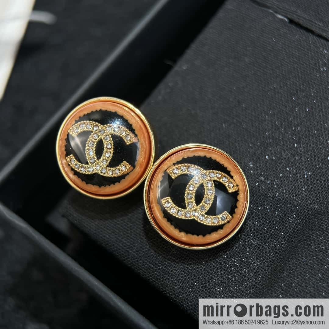 ❗️New ❗️ ☀️ new ☑️ Chanel double c round stud earrings ☀️