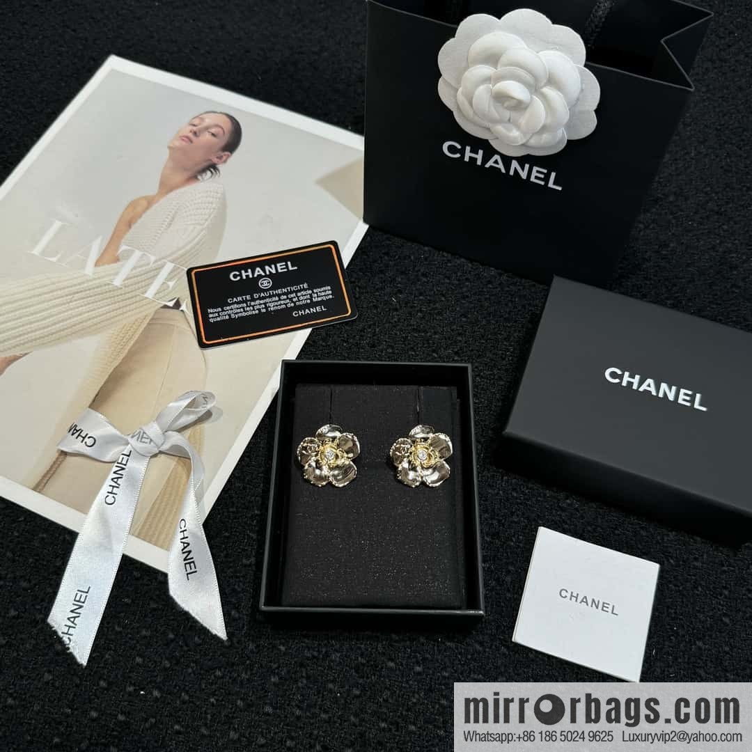 ❗️New ❗️ ☀️ new ☑️ Chanel double c round stud earrings ☀️