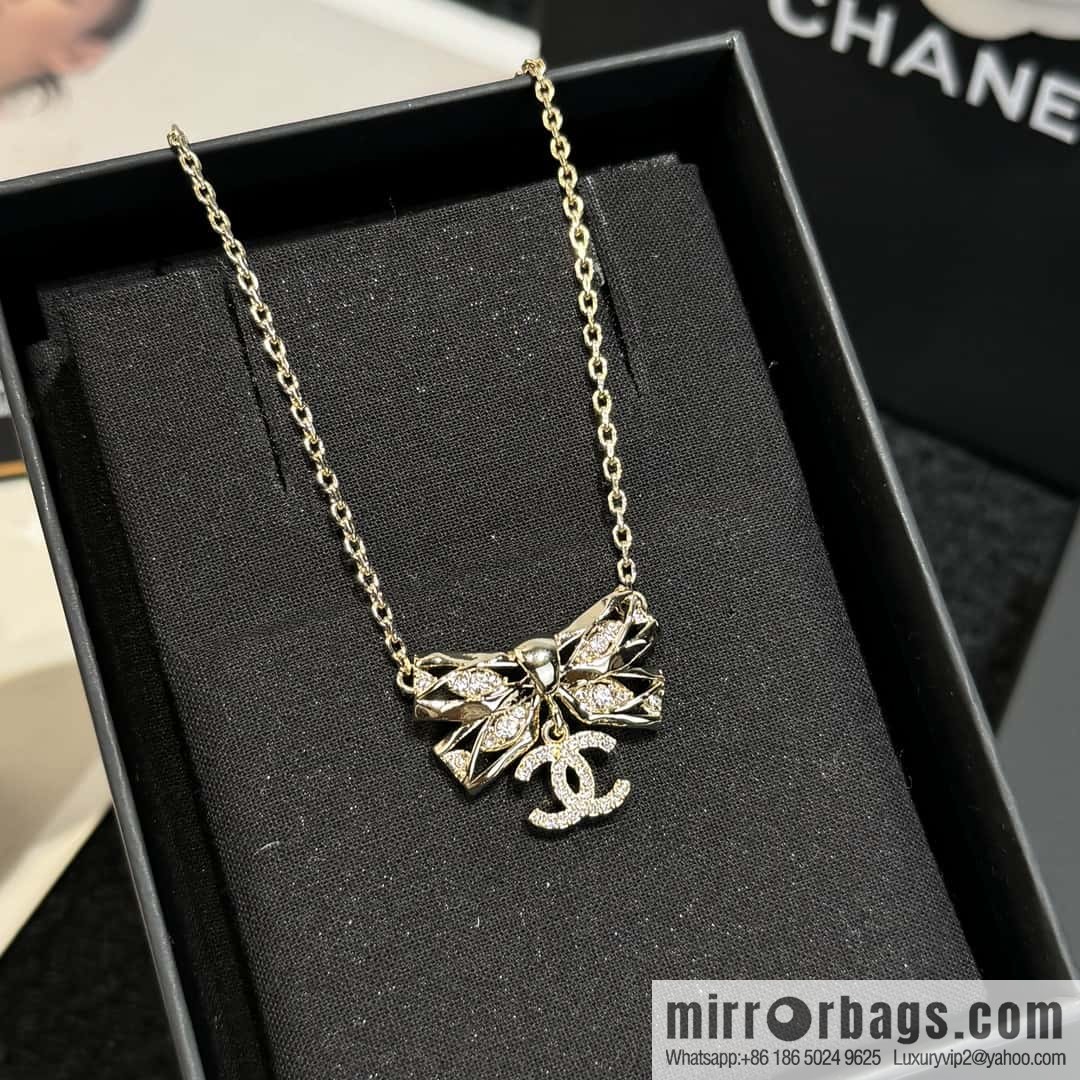 ❗️New ❗️ ☀️ new ☑️ Chanel double c bow necklace ☀️