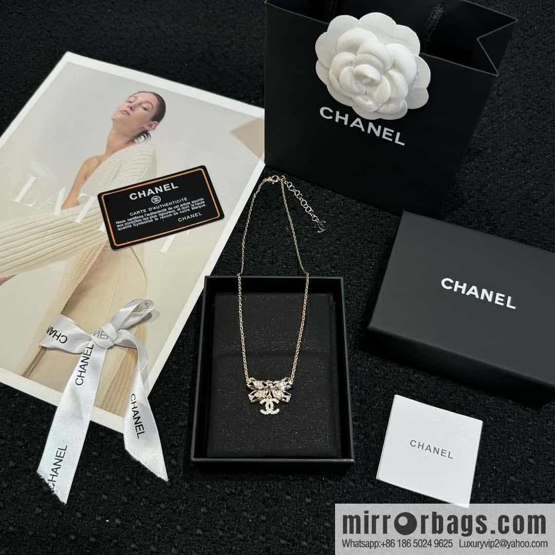 ❗️New ❗️ ☀️ new ☑️ Chanel double c bow necklace ☀️