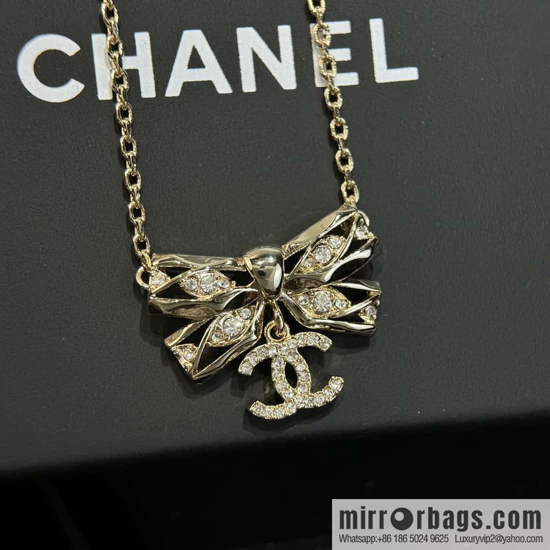 ❗️New ❗️ ☀️ new ☑️ Chanel double c bow necklace ☀️