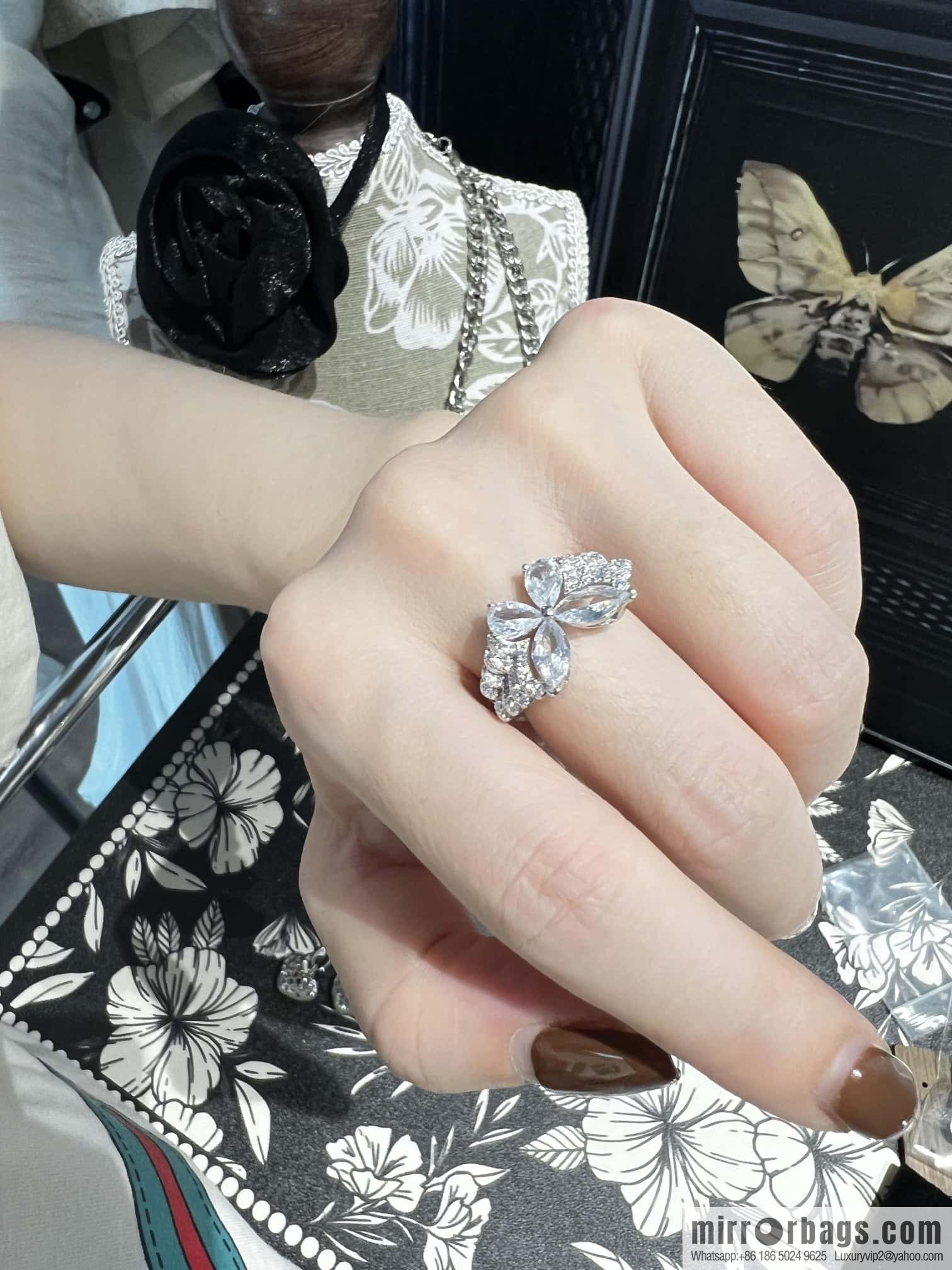 ❗️New ❗️ GRAFF Full Diamond Butterfly Ring