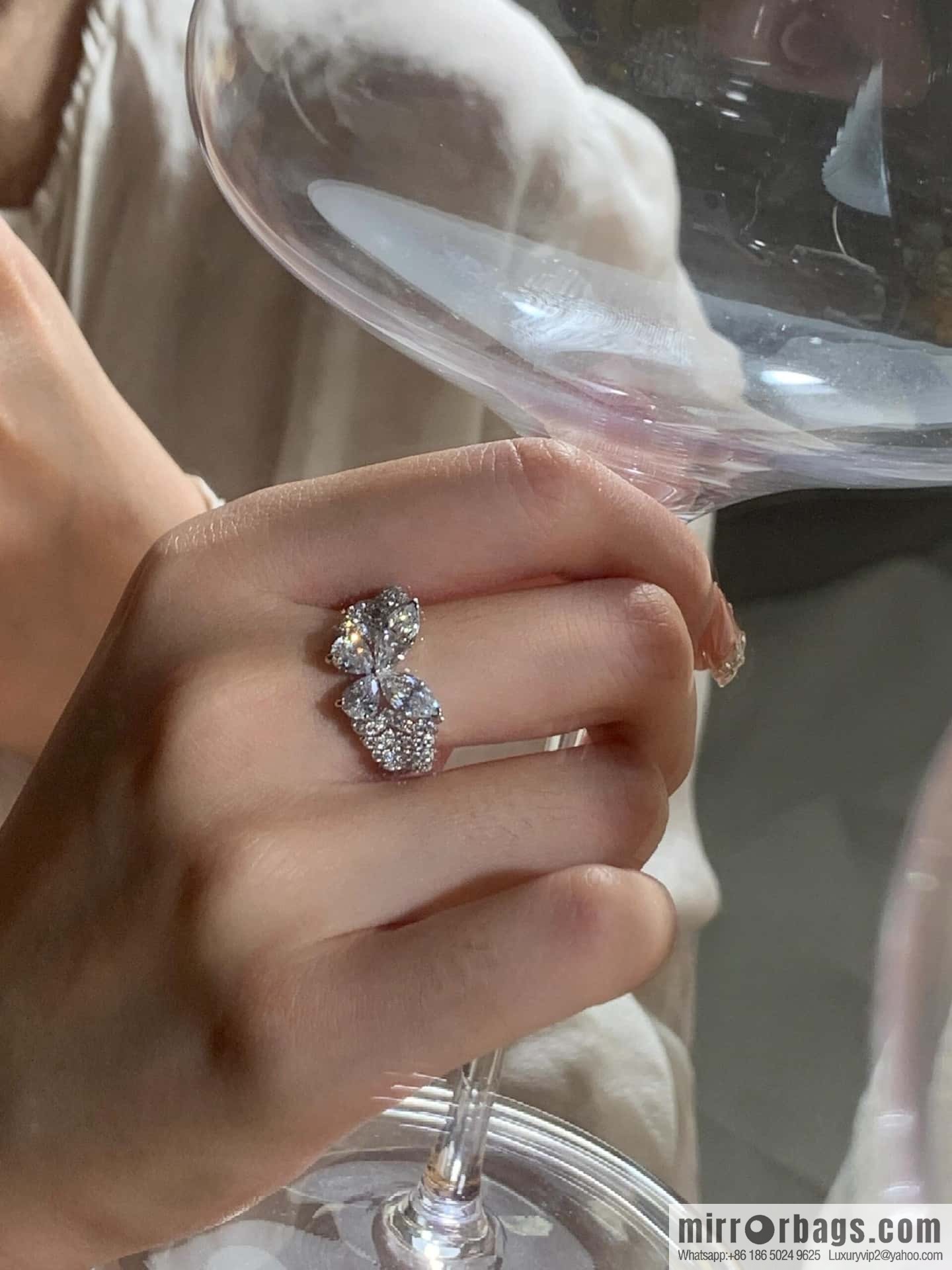 ❗️New ❗️ GRAFF Full Diamond Butterfly Ring
