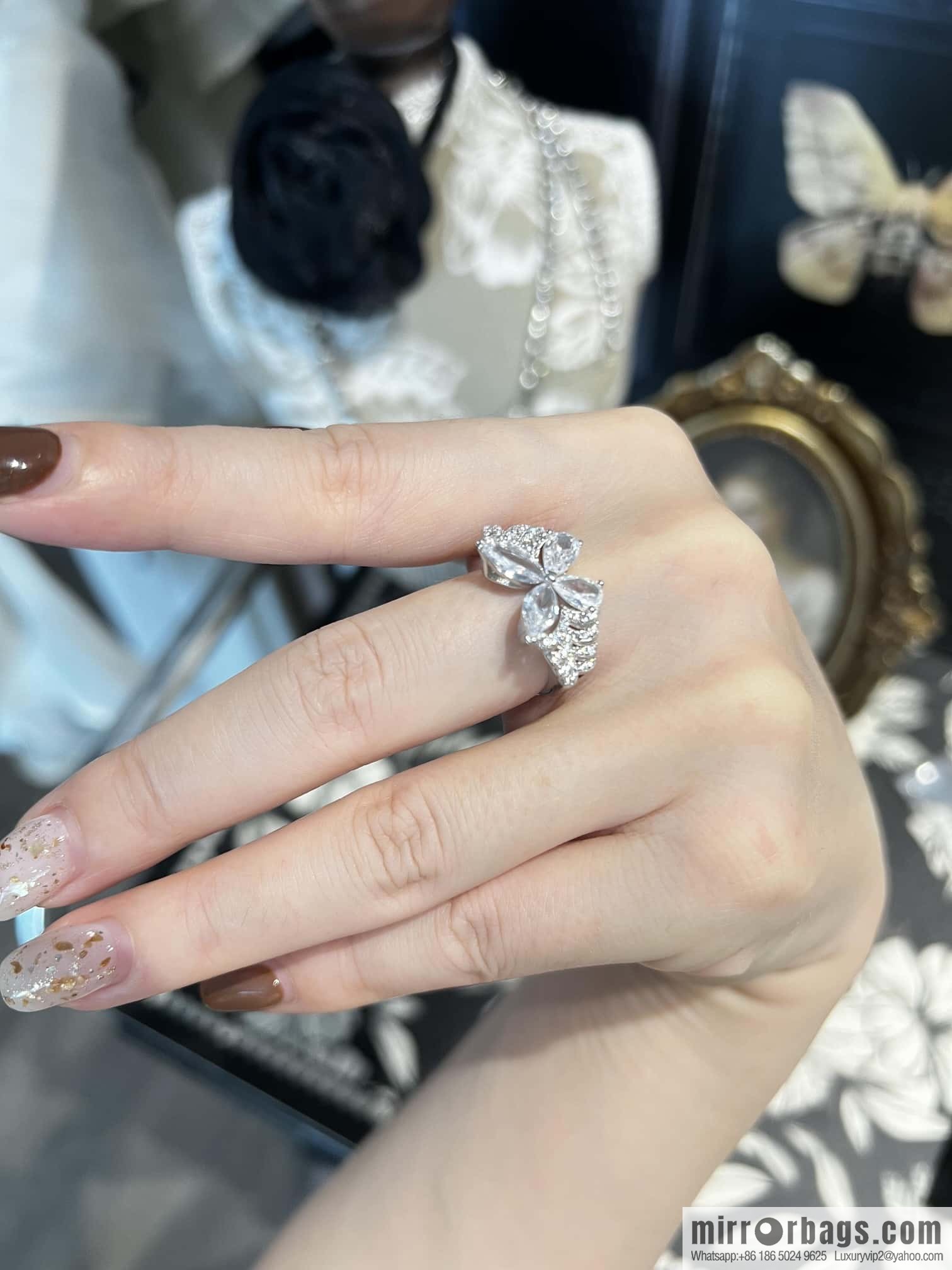 ❗️New ❗️ GRAFF Full Diamond Butterfly Ring