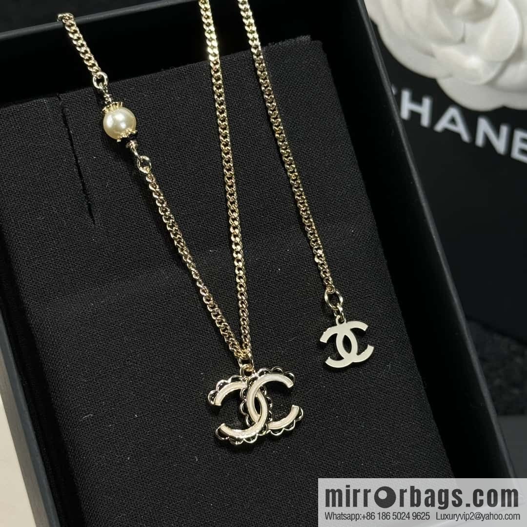 ❗️New ❗️ ☀️ New ☑️ Chanel Double C Pearl Necklace ☀️