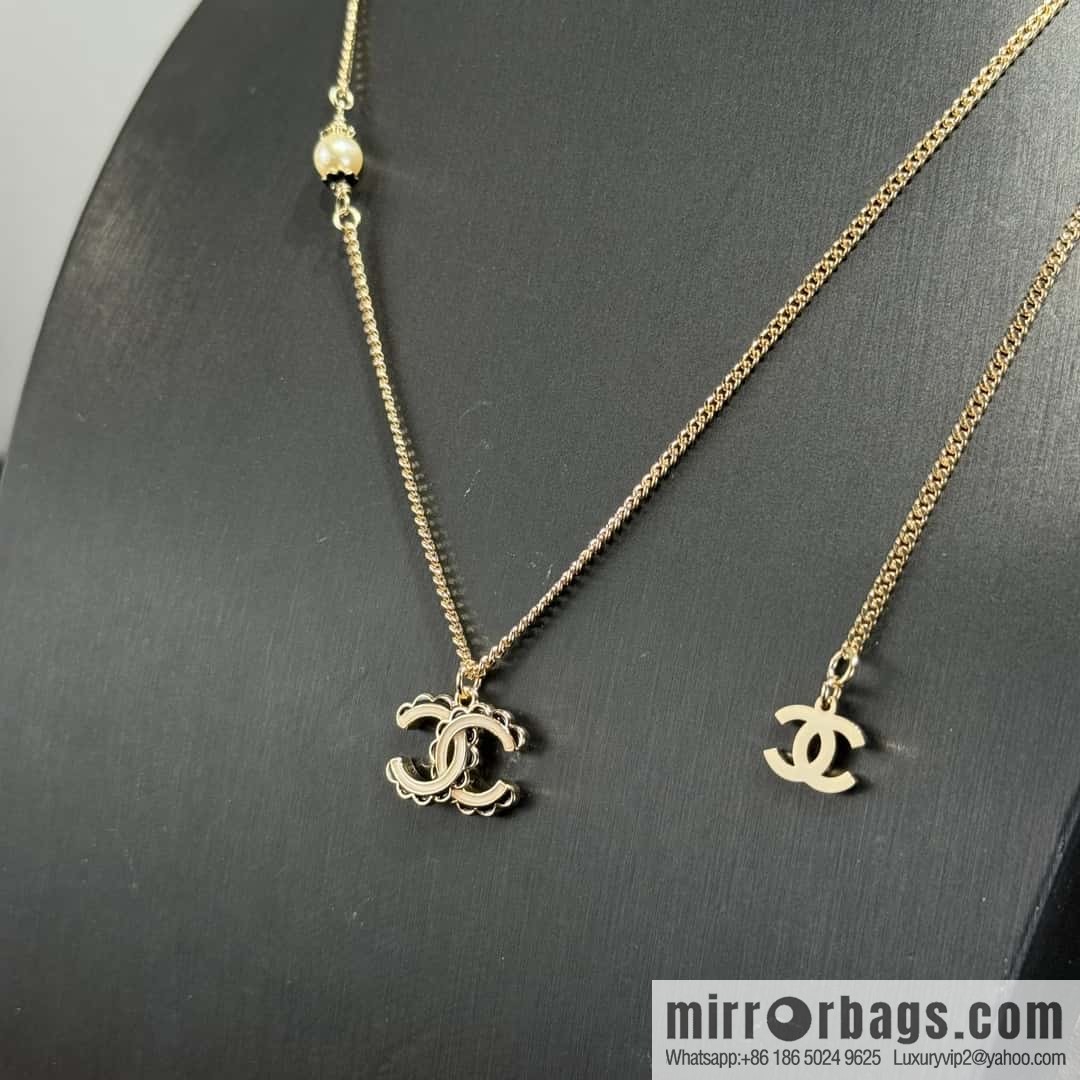 ❗️New ❗️ ☀️ New ☑️ Chanel Double C Pearl Necklace ☀️