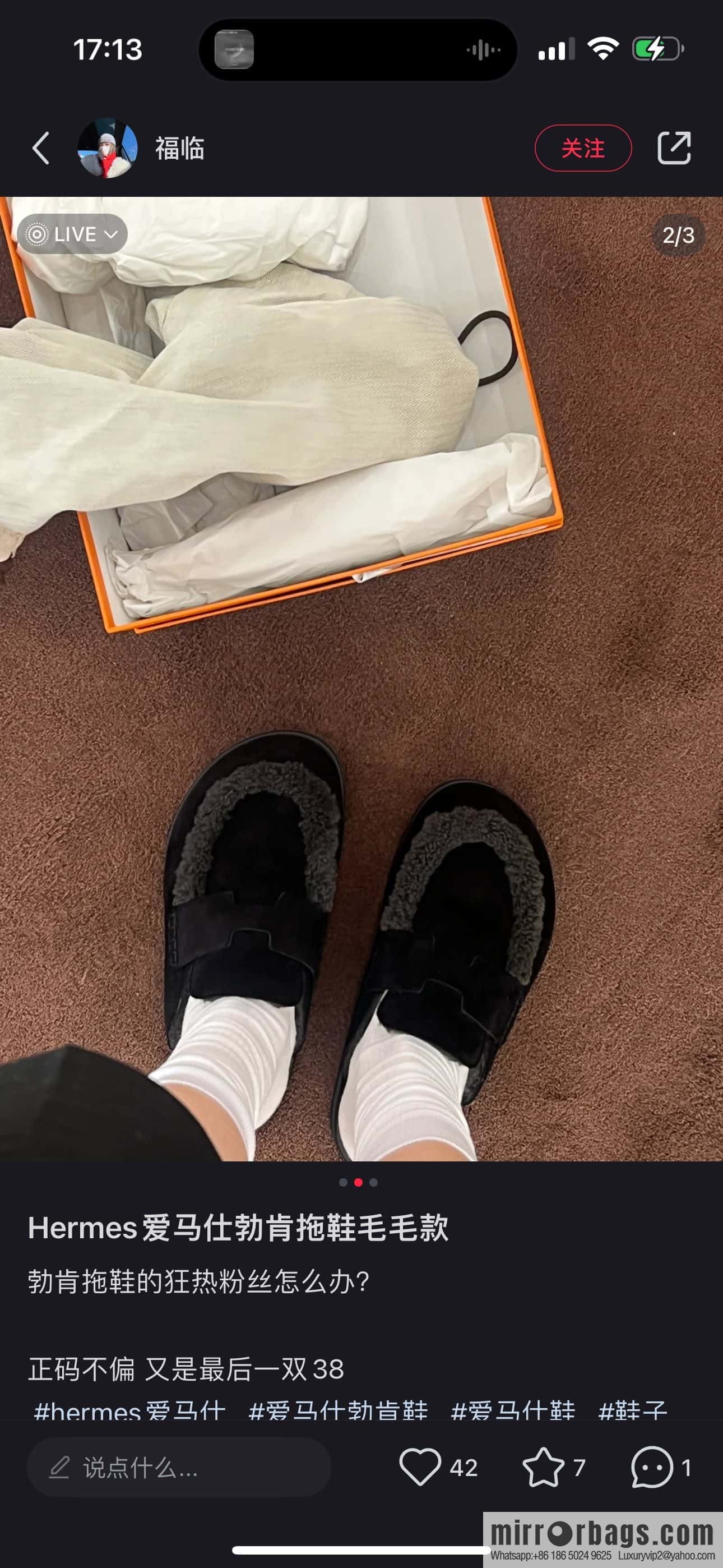 HERMES 190 Go Muller shoes, black/Noir suede calf leather/Suede calf leather