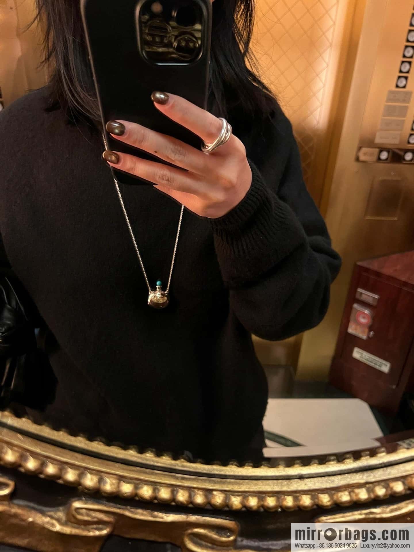 ❗️New ❗️ New ☑️ TIFFANY & Co. Glossy wine jug kettle necklace
