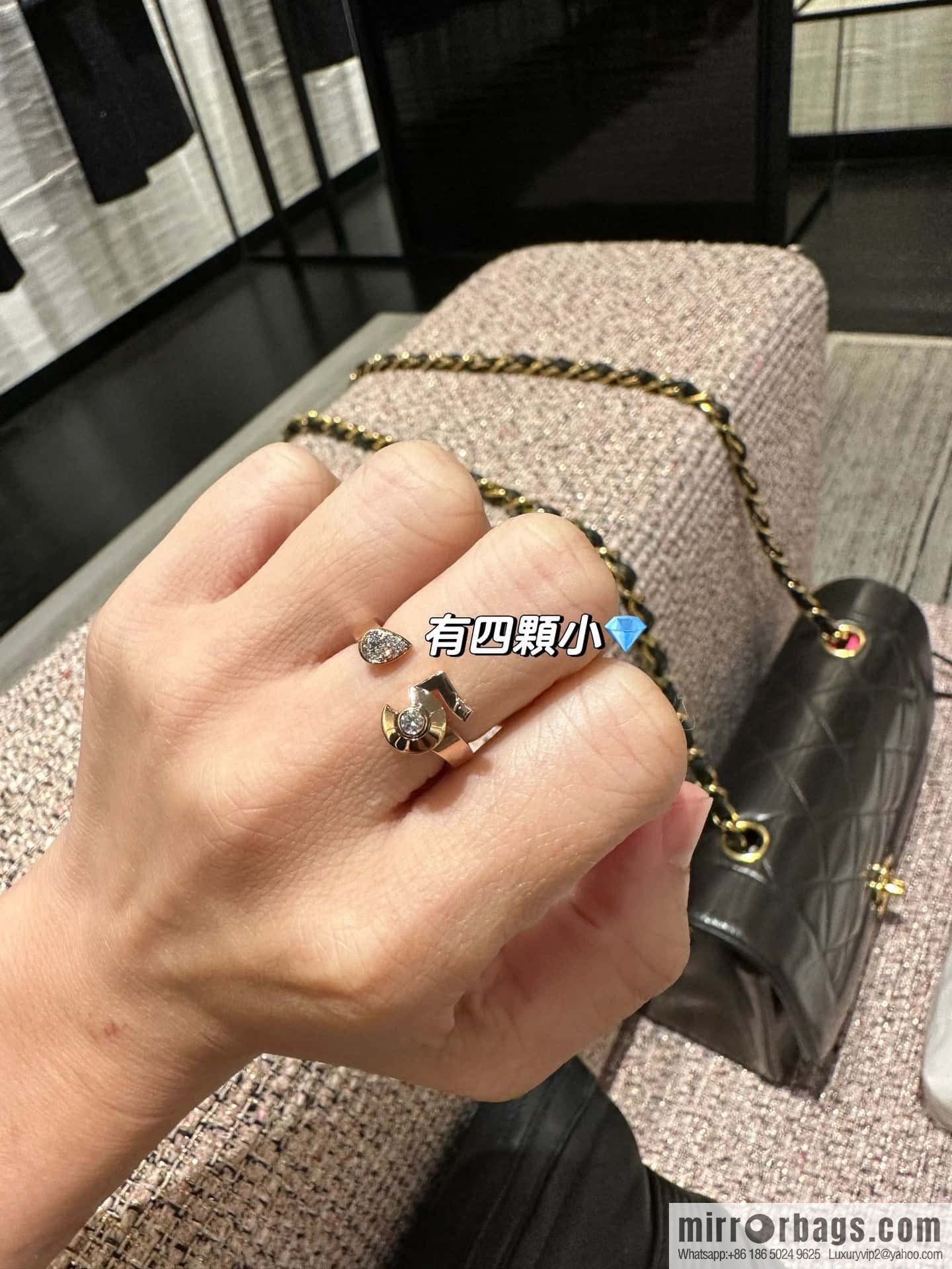 ❗️New ❗️☀️ New ☑️ Chanel COCO series 5-character ring ☀️