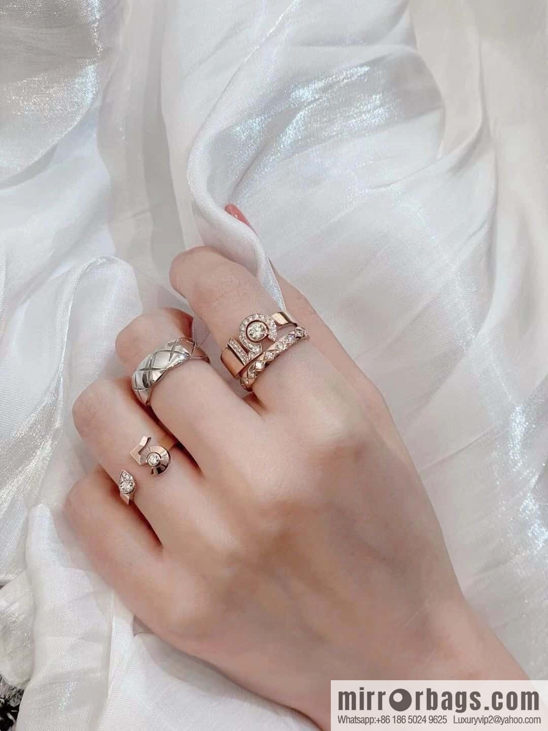 ❗️New ❗️☀️ New ☑️ Chanel COCO series 5-character ring ☀️