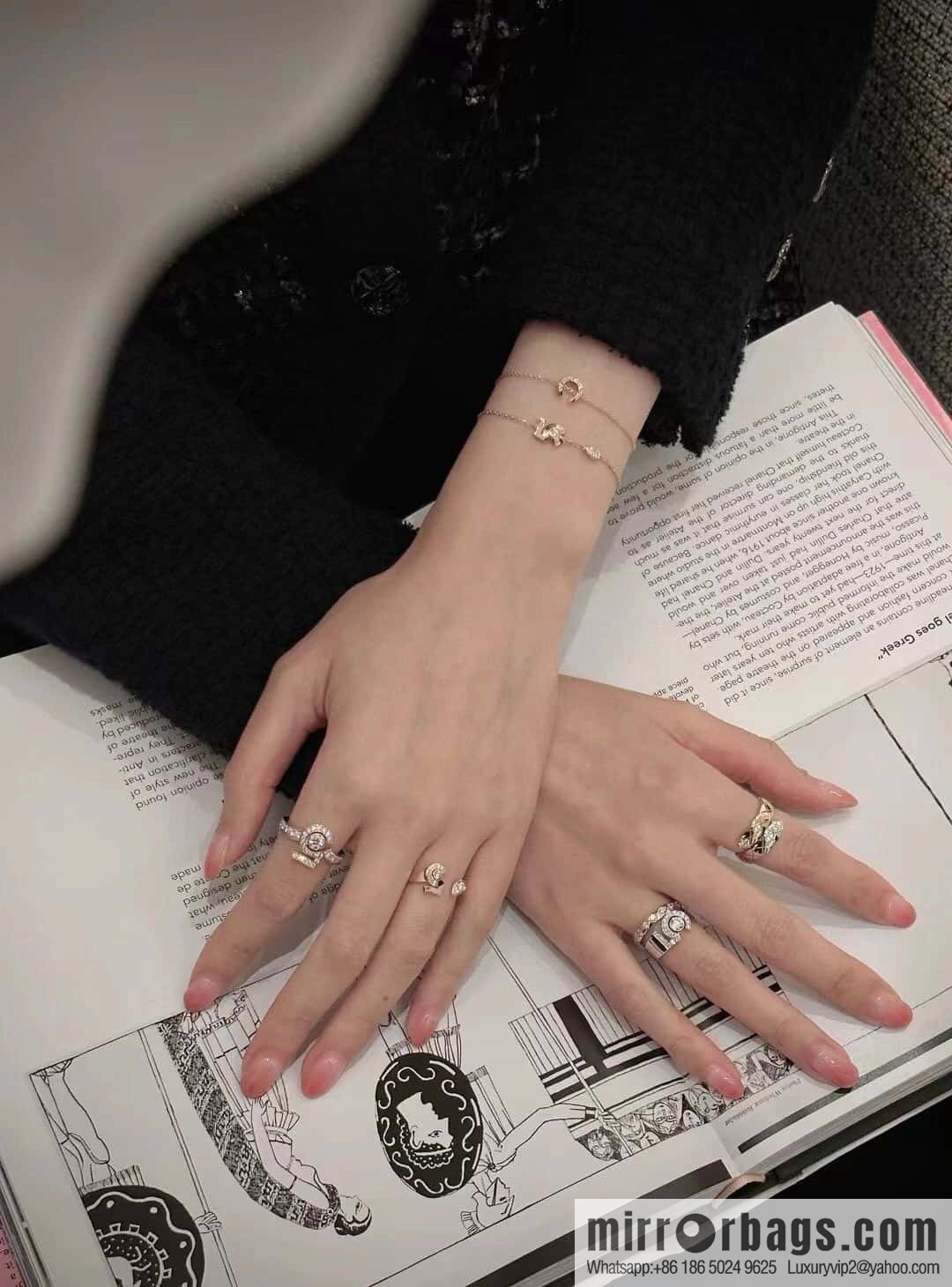 ❗️New ❗️☀️ New ☑️ Chanel COCO series 5-character ring ☀️