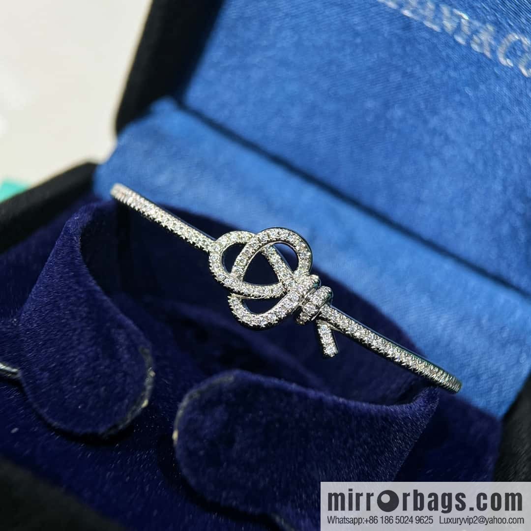 ❗️New ❗️ New ☑️ TIFFANY & Co. Woven Full Diamond Key Bracelet