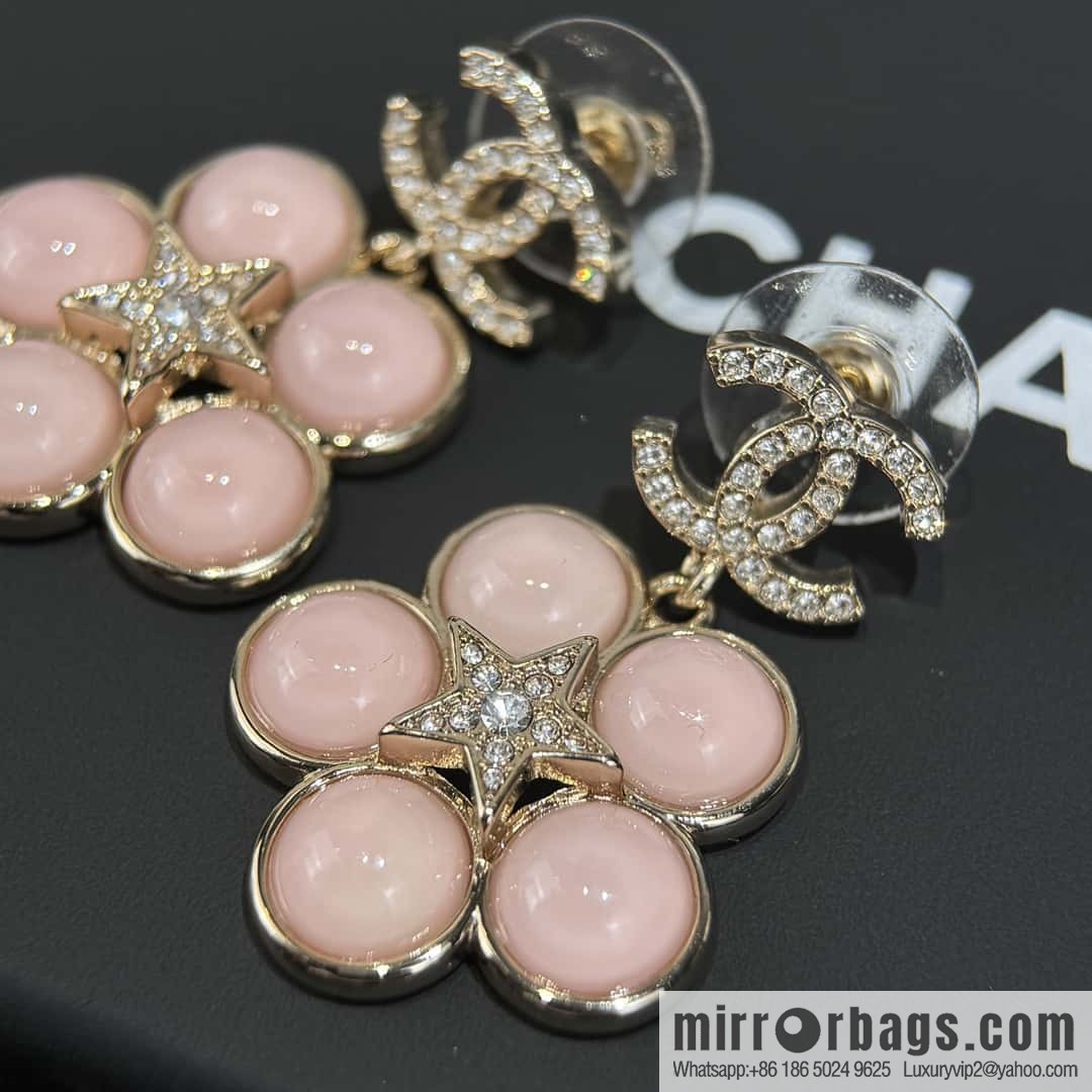 ❗️New ❗️☀️ new ☑️ chanel c2 double c snowflake stud earrings ☀️
