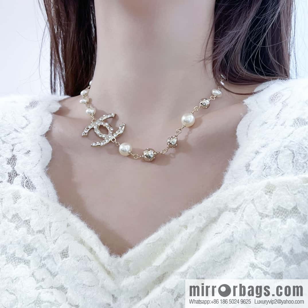 ❗️New ❗️☀️ New ☑️ Chanel Double C Pearl Necklace ☀️