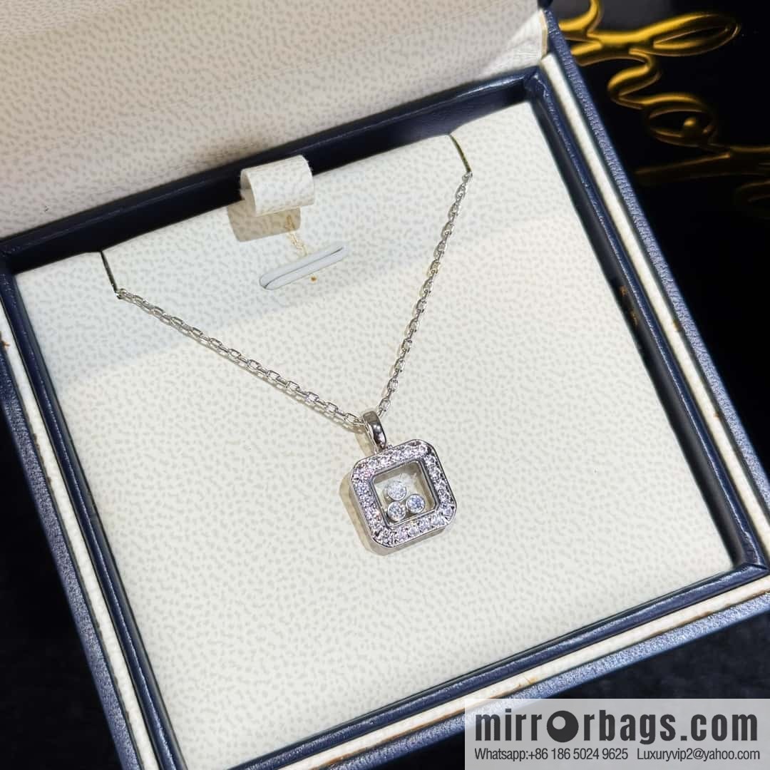 ❗️New ❗️ Chopard square full diamond necklace