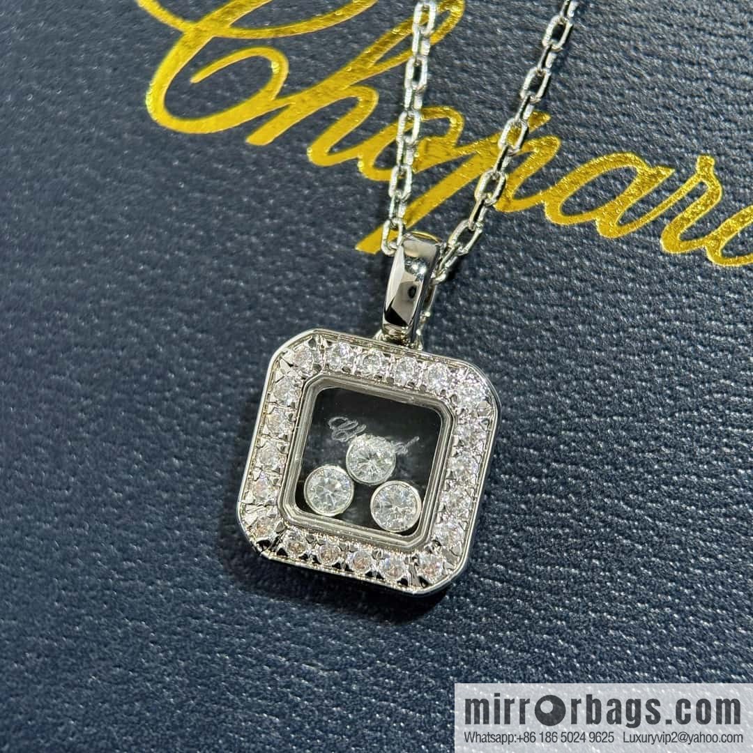 ❗️New ❗️ Chopard square full diamond necklace