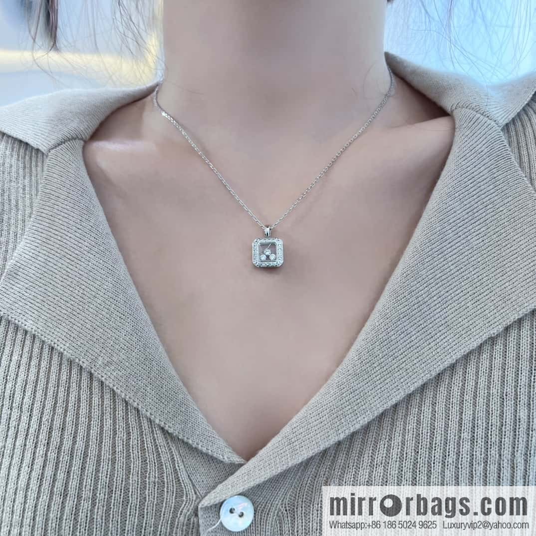 ❗️New ❗️ Chopard square full diamond necklace