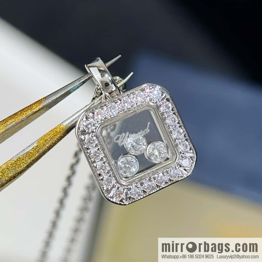 ❗️New ❗️ Chopard square full diamond necklace