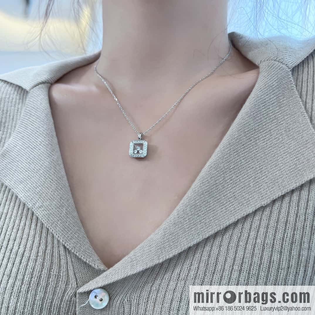 ❗️New ❗️ Chopard square full diamond necklace