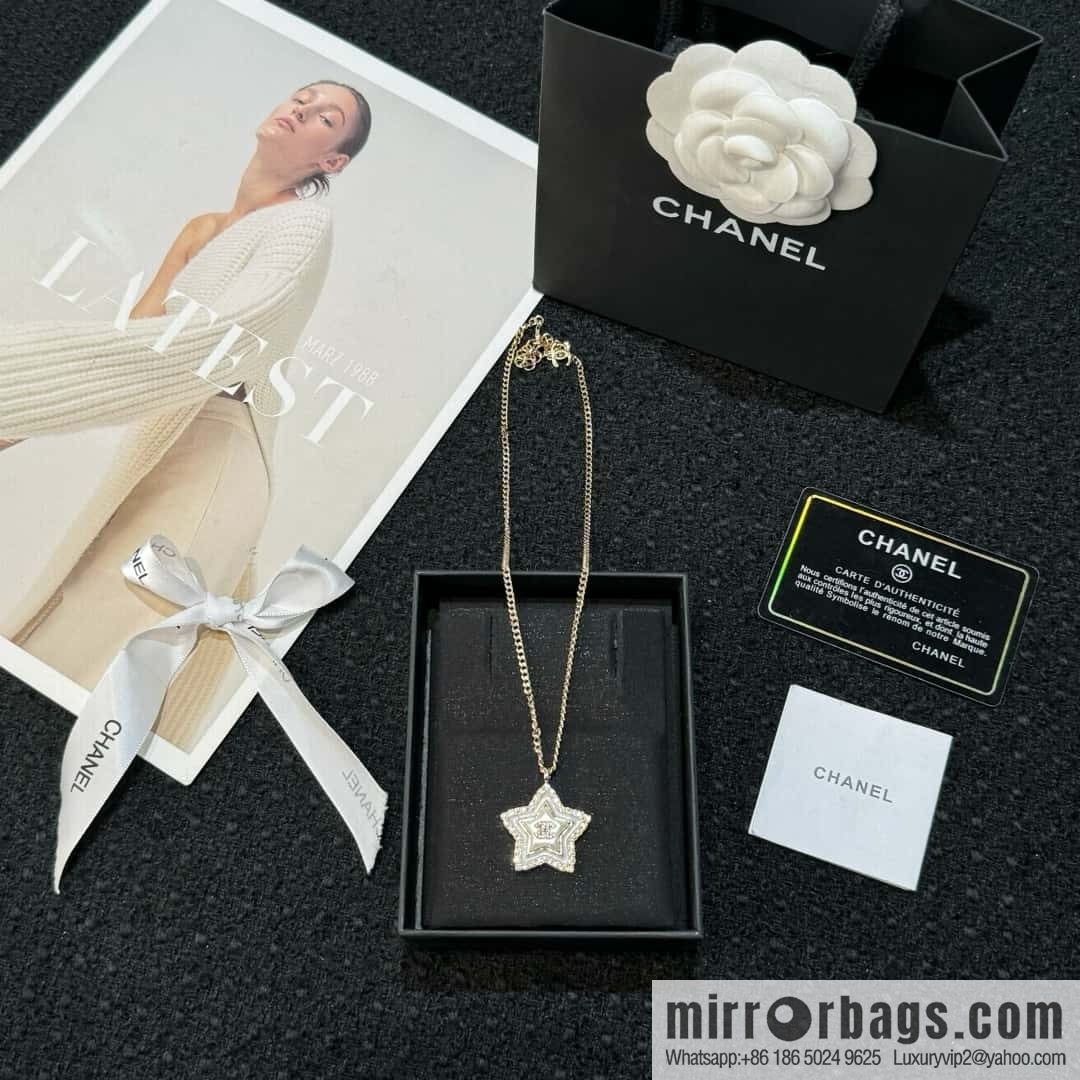 ❗️New ❗️☀️ New ☑️ Chanel pentagram ⭐ star necklace ☀️
